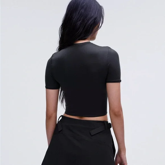 Lululemon Wundermost Ultra-Soft Nulu Crewneck Cropped T-Shirt - Picture 3 of 5